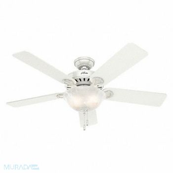 HUNTER Decratve Ceiling Fan 52 Blde Dia 3 Spds, 45PD97