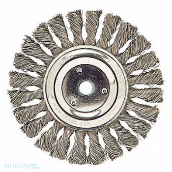 WESTWARD Wire Wheel Brush Max RPM 9000 3/8 in W, 45PF07