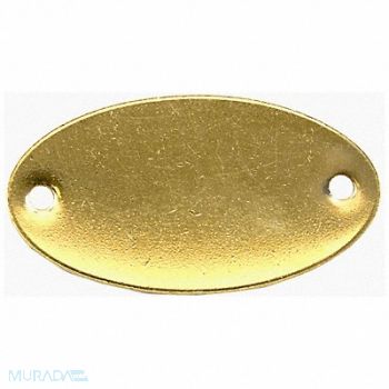 C.H. HANSON Blank Tag 2 - 1/16 in.W Gold Brass PK100, 45PH06