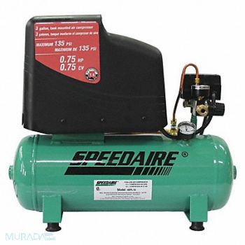 SPEEDAIRE Portable Air Compressor 3 gal Hot Dog, 45PL19