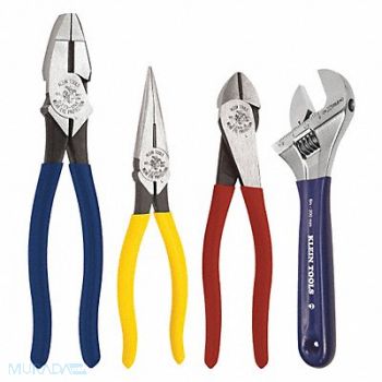 KLEIN TOOLS Plier Set Dipped 4 Pcs, 45PZ54