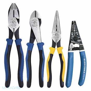 KLEIN TOOLS Plier Set Ergonomic 4 Pcs, 45PZ55