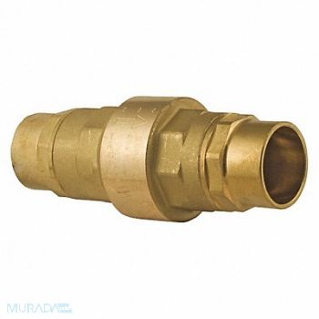 BONOMI Spring Check Valve Brass 1/2 Sweat, 45RF38