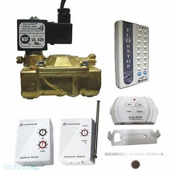 FLO N STOP Water Shutoff System Brass Valve 110V, 45RG02