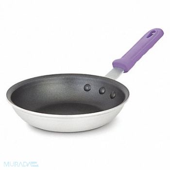 VOLLRATH Fry Pan Silver/Black 1-1/2 in Inside D, 45RJ63