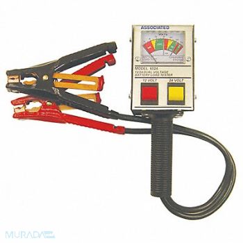 ASSOCIATED EQUIP Battery Tester Analog 12 to 24V 125A, 45RK03