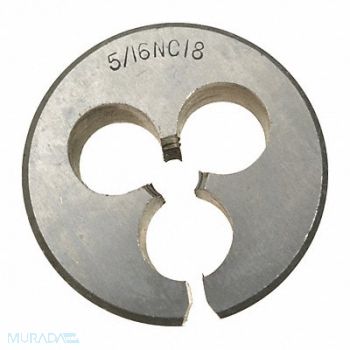 WESTWARD Alloy Steel Die 1-1/2In W 5/16-18 UNC, 45T853