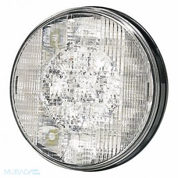 FEDERAL SIGNAL Back Up Lamp Round Clear, 45TN88