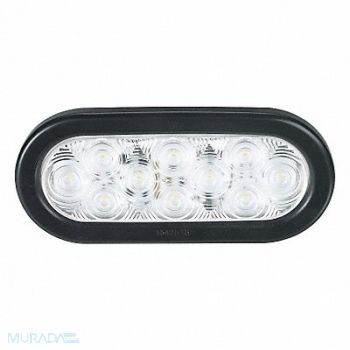 FEDERAL SIGNAL Back Up Lamp Oval Clear 6-3/8 L, 45TN89