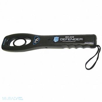METAL DEFENDER Handheld Metal Detector LED Black 1 lb., 45TR93