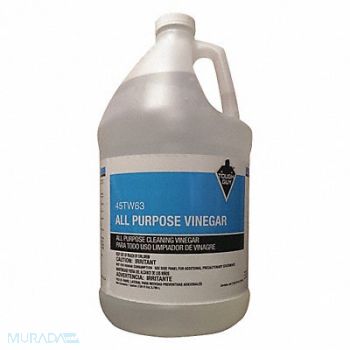 TOUGH GUY Cleaning Vinegar 1 gal Jug PK4, 45TW63