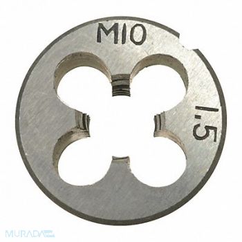 WESTWARD Alloy Steel Die M10x1-1/2, 45U106