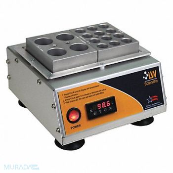 LW SCIENTIFIC Digital Dry Bath 24x15mL Test Tubes, 45UA38