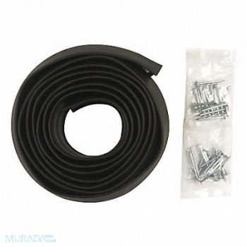 FROST KING Door Bottom Seal Rubber Black 16 ft., 45UA98