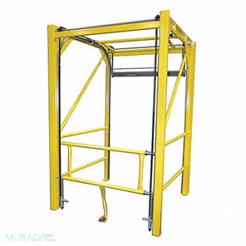 GARLOCK SAFETY SYSTEMS Safety Gate 108 inx106 in Yellow, 45UD58