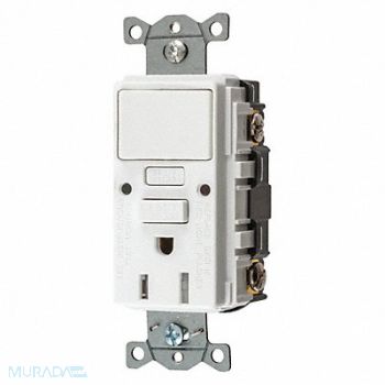 HUBBELL GFCI Rceptcle Commer. 15A 0.5 HP, 45UE94