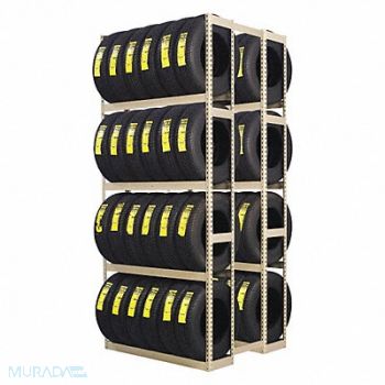 TENNSCO Double Sided Boltless Tire Rack 120 in H, 45UW79