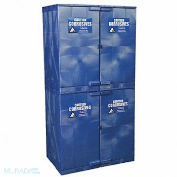 EAGLE Corrosive Safety Cabinet 4 Doors Blue, 45UW92