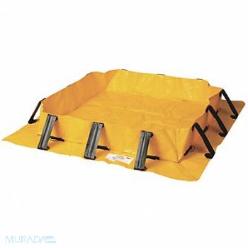 EAGLE Spill Berm 4 ft.Lx4 ft.Wx8 in.H Yellow, 45UX72