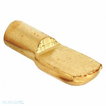 PRIME-LINE Shelf Support Peg 35/64 in D Brass PK8, 45UY96