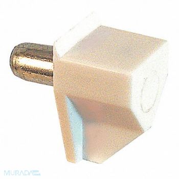 PRIME-LINE Shelf Support Peg 47/64 in D White PK8, 45UZ06