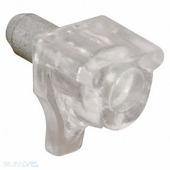 PRIME-LINE Shelf Support Peg 47/64 in D Clear PK8, 45UZ07