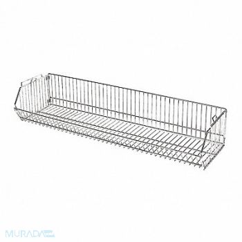 GRAINGER APPROVED Stacking Basket 20inx9inX36in Silver, 45VX72