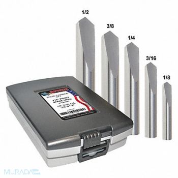 GRAINGER APPROVED Solid Spade Drill Set 5pc Carbide, 45YD95