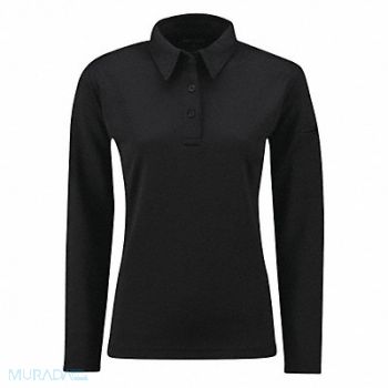 PROPPER Long Sleeve Polo XS Black Womens, 45YL54