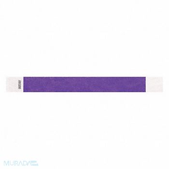 IDENTIPLUS ID Wristband Adhesive Purple 1in W PK500, 45YN49