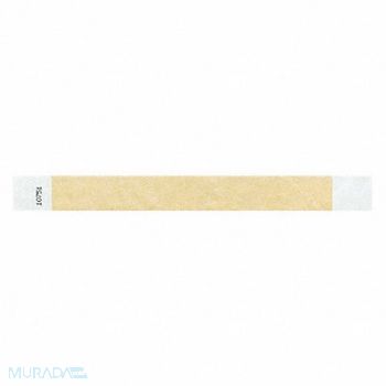 IDENTIPLUS ID Wristband Adhesive Gold 1 in W PK500, 45YN51