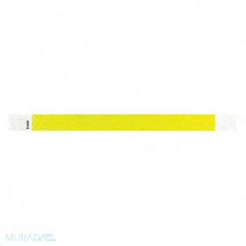 IDENTIPLUS ID Wristband Tyvek Light Yellow PK500, 45YN53