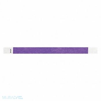 IDENTIPLUS ID Wristband Adhesive Purple PK500, 45YN58