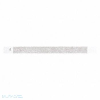 IDENTIPLUS ID Wristband Adhesive Silver PK500, 45YN61