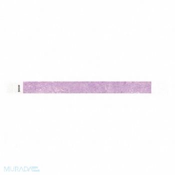 IDENTIPLUS ID Wristband Tyvek Adhesive Berry PK500, 45YN64