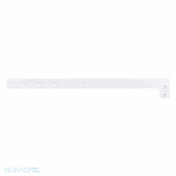IDENTIPLUS ID Wristband L-Shaped White 5/8inW PK500, 45YN77