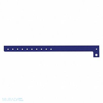 IDENTIPLUS ID Wristband L-Shaped Blue 5/8in W PK500, 45YN83