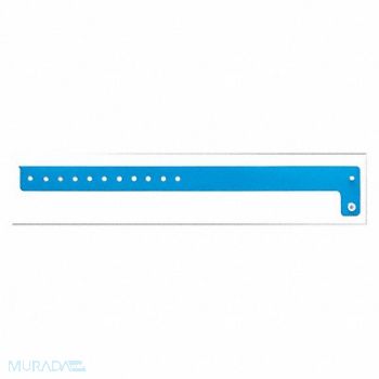 IDENTIPLUS ID Wristband Light Blue 3/4 in W PK500, 45YN92