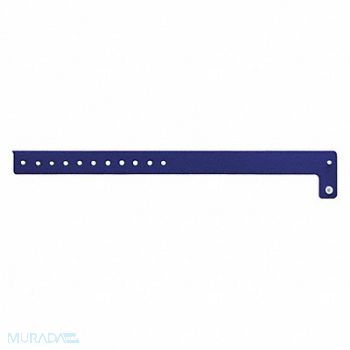 IDENTIPLUS ID Wristband Vinyl L-Shaped Blue PK500, 45YP01