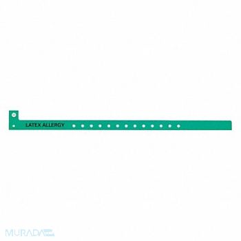 IDENTIPLUS ID Wristband Plastic Latex Allergy PK500, 45YP46