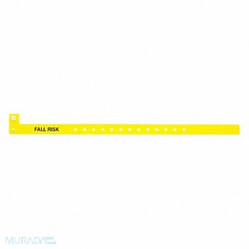 IDENTIPLUS ID Wristband 12-7/8 in L Fall Risk PK500, 45YP47