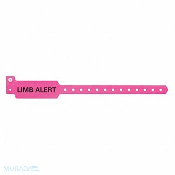 IDENTIPLUS ID Wristband 10-1/4in L Limb Alert PK500, 45YP54