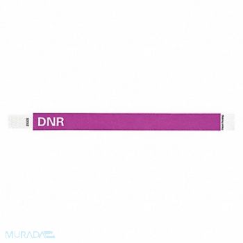 IDENTIPLUS ID Wristband Tyvek 10 in L DNR PK500, 45YP70