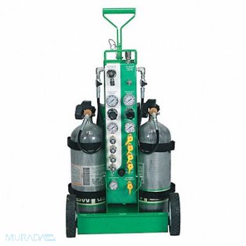 MSA Air Cylinder Cart Green D-Grip Handle, 45YT48