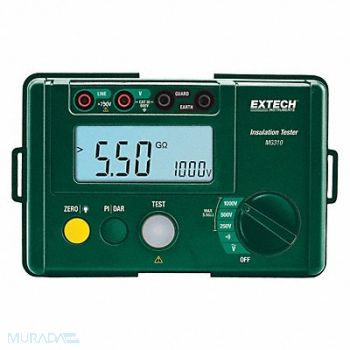 EXTECH Megohmmeter 250/500/1000V DC LCD Case, 45ZA06