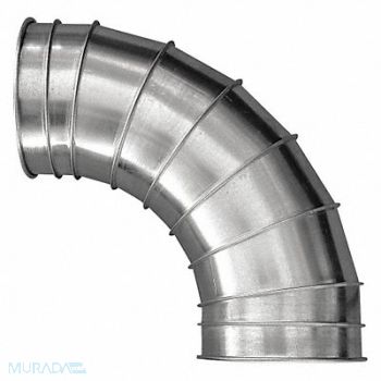 NORDFAB 90 Degree Elbow 8 Duct Size, 45ZA94