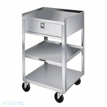 LAKESIDE Mobil Equipment Stand Silver Cabinet, 460K27