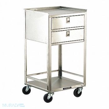 LAKESIDE Mobil Equipment Stand Silver Cabinet, 460K28
