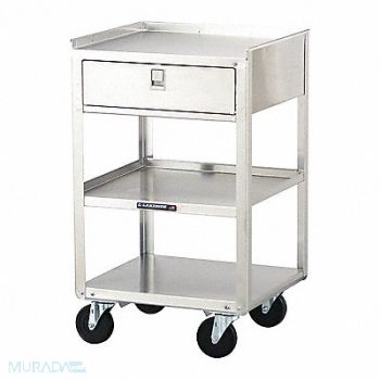 LAKESIDE Mobil Equipment Stand Silver Cabinet, 460K29