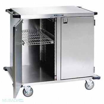 LAKESIDE Case Cart Silver Cabinet Overall 39 H, 460K46